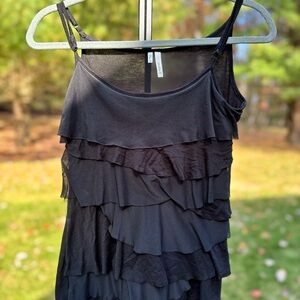 Studio Y Sheer Black Top